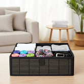 Foldable Premium Bamboo Cloth Organizer with 6 Compartments