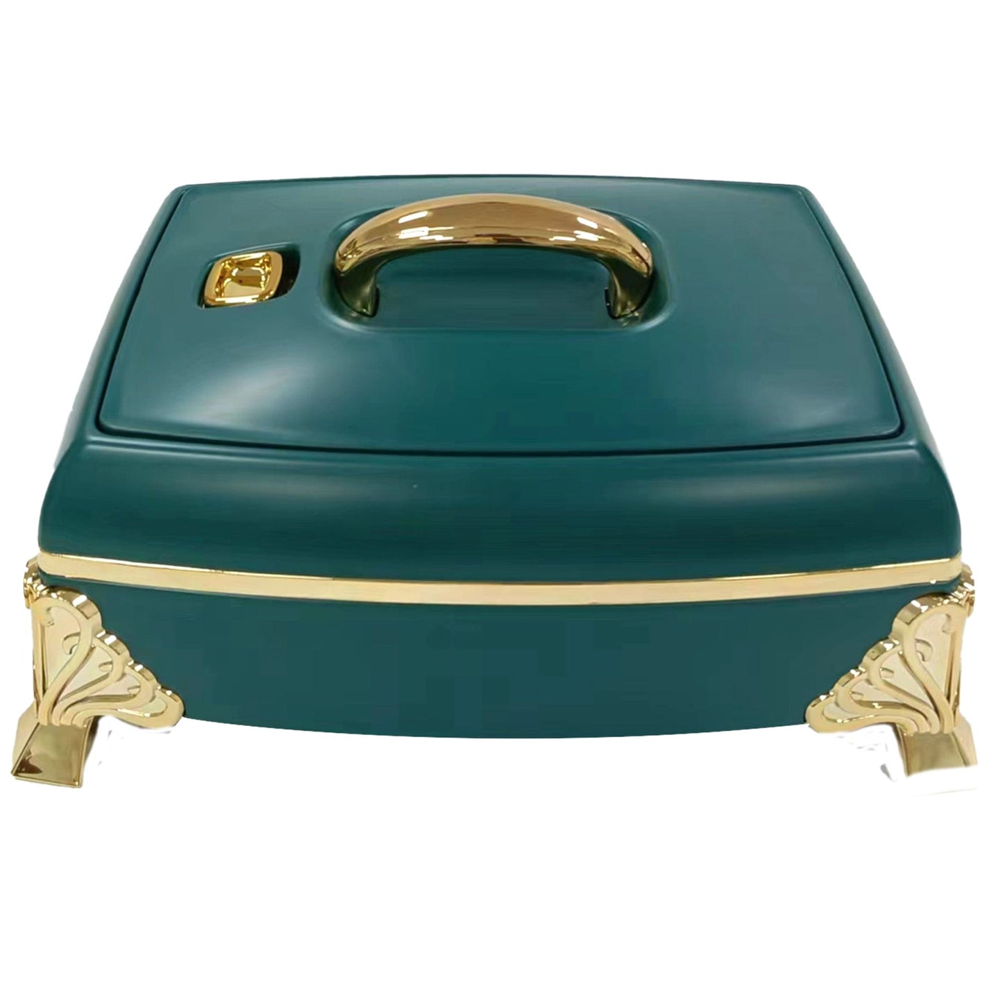 Prime Pick Luxury Rectangular Casserole 5.5L with Golden Legs & Handle