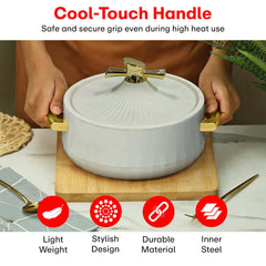 Prime Pick Luxury Casserole Set of-3 (1L + 2L + 3.5L)