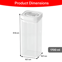 Prime Pick Air Tight Container For Kitchen Storage (1700 ML)