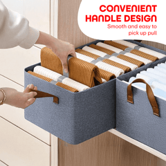 Prime Pick XL Oxford Cloth Organizer Durable Foldable Storage Box with Metal Frame