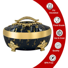 Prime Pick Luxury Black & Gold Casserole 4L