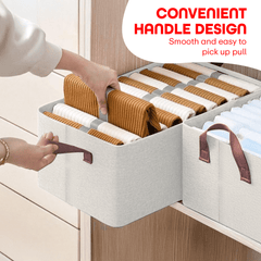 Prime Pick XL Oxford Cloth Organizer Durable Foldable Storage Box with Metal Frame