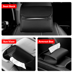Prime Pick Leather Tissue Holder for Car