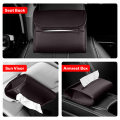 Prime Pick Leather Tissue Holder for Car