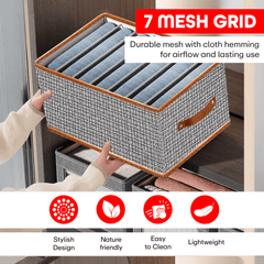 Prime Pick 7-Layer Foldable Cloth Organizer With Metal Frame