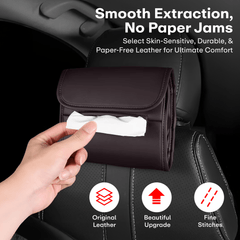 Prime Pick Leather Tissue Holder for Car