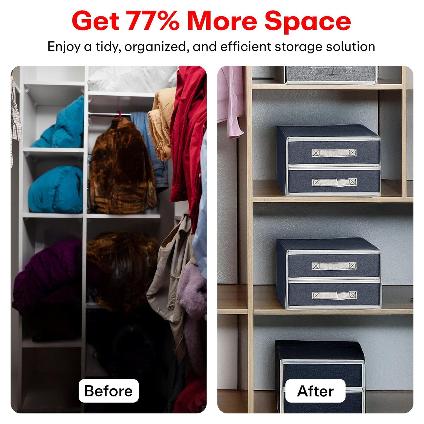 Prime Pick 2 Drawers Jumbo Storage Box