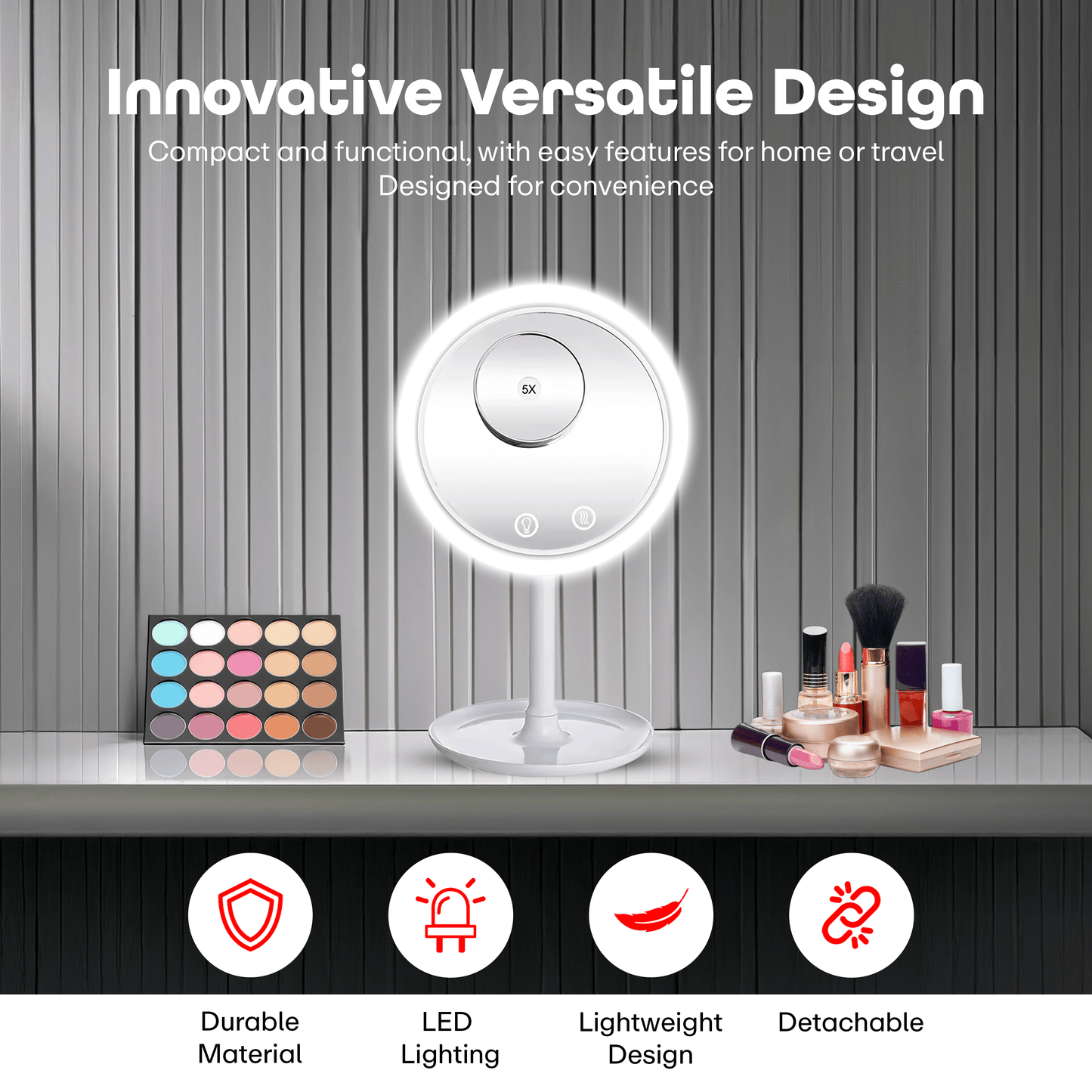 Prime Pick Led Fan Mirror