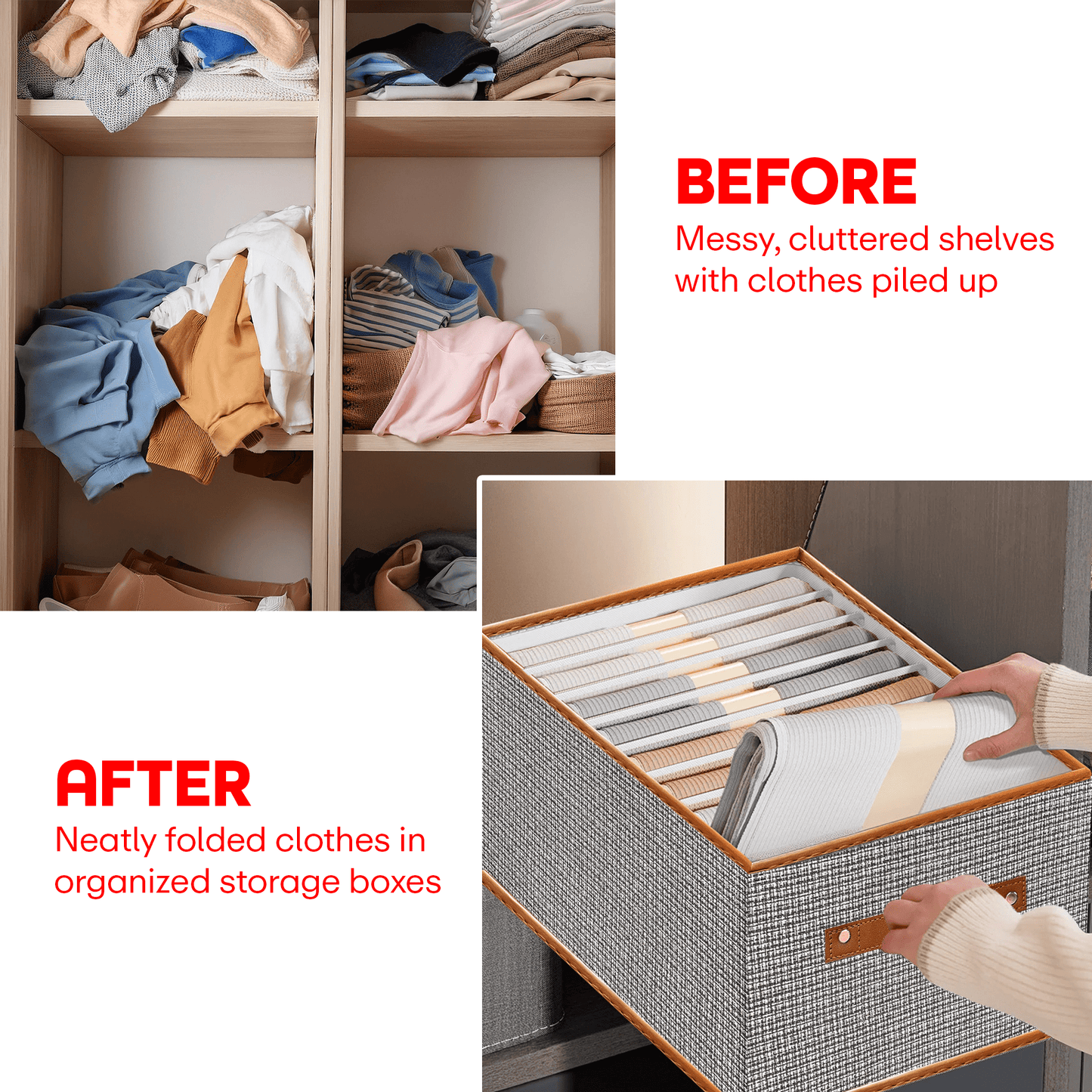 Prime Pick 7-Layer Foldable Cloth Organizer With Metal Frame