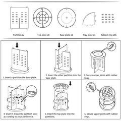 Prime Pick 360 Degree Rotating Cosmetic/Makeup Storage Organizer