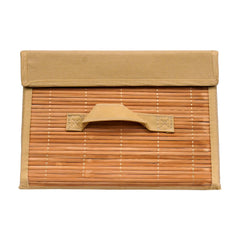 Foldable Bamboo Storage Box with Handle