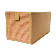 Foldable Beige Bamboo Cloth Organizer Box