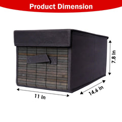 Foldable Bamboo Cloth Organizer with Handle