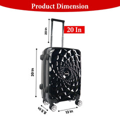 Velvair Luggage – Travel Made Stylish and Effortless, 20″ Black