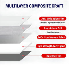 Waterproof Aluminium Rubber Tape 5M