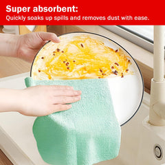 Microfiber Cleaning & Drying Wipes Matcha Green 20×20 cm – Pack of 20