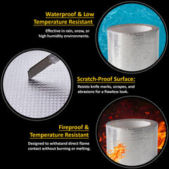 Waterproof Aluminium Rubber Tape 5M