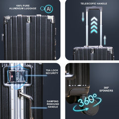 Velvair Premium Hard Shell Luggage Set – 20" & 24"