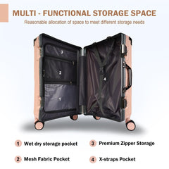 Velvair Luggage 20" Grey – Stylish & Durable Travel Companion