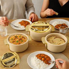 Insulated Casserole Set of 3 (1.8L + 2.3L + 3.5L) – Premium Hot Pot Set for Kitchen