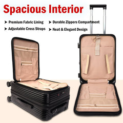 Velvair Luggage: Travel Made Stylish and Effortless 20" BLACK