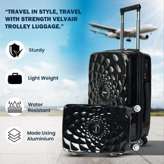 Velvair Luggage – Travel Made Stylish and Effortless, 20″ Black