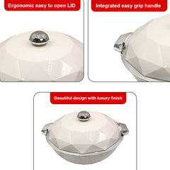 Prime Pick Elegant Diamond Casserole 5L