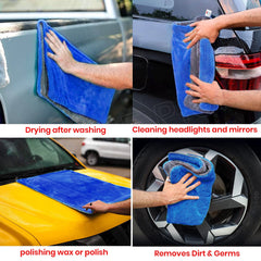 Prime Pick 1800GSM Double-Sided Microfiber Car Cleaning Cloth