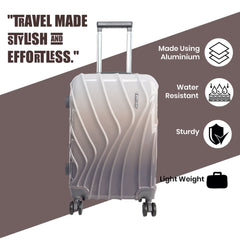Premium 20” Hard Shell Luggage – Elegant Gold Trolley Bag