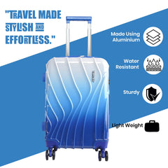 Medium Hard Shell Luggage Set of 3 (20” + 24” + 28”) – Stylish Gold Trolley Bags