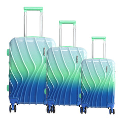 Medium Hard Shell Luggage Set of 3 (20” + 24” + 28”) – Stylish Gold Trolley Bags