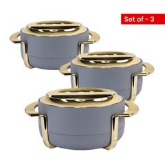 Insulated Casserole Set of 3 (1.8L + 2.3L + 3.5L) – Premium Hot Pot Set for Kitchen