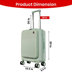 Velvair Luggage: Travel Made Stylish and Effortless 20" BLACK