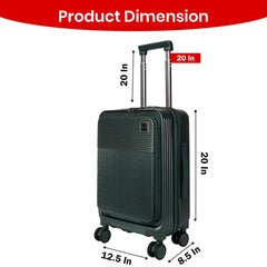 Velvair Luggage: Travel Made Stylish and Effortless 20" BLACK