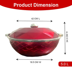 Prime Pick Elegant Diamond Casserole 5L