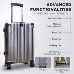 Velvair Luggage 20" Grey – Stylish & Durable Travel Companion