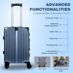 Velvair Luggage 20" Grey – Stylish & Durable Travel Companion