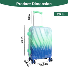 Premium 20” Hard Shell Luggage – Elegant Gold Trolley Bag