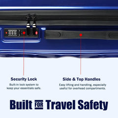 Velvair Luggage – Travel Made Stylish and Effortless, 20″ Black