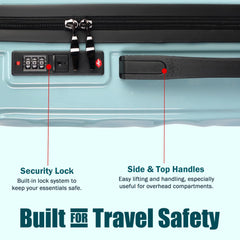 Velvair Luggage – Travel Made Stylish and Effortless, 20″ Black