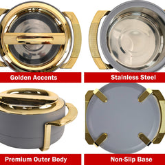 Insulated Casserole Set of 3 (1.8L + 2.3L + 3.5L) – Premium Hot Pot Set for Kitchen