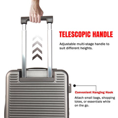 Velvair Luggage: Travel Made Stylish and Effortless 20" BLACK