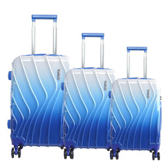 Medium Hard Shell Luggage Set of 3 (20” + 24” + 28”) – Stylish Gold Trolley Bags