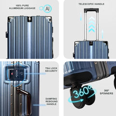 Velvair Luggage 20" Grey – Stylish & Durable Travel Companion