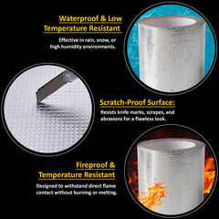 Waterproof Aluminium Rubber Tape 5M
