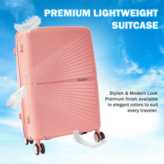 Premium 22” Hard Shell Luggage – Stylish Black Trolley Bag for Travel