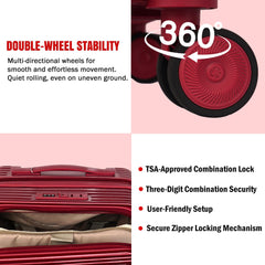 Velvair Luggage: Travel Made Stylish and Effortless 20" BLACK