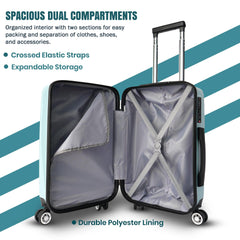 Velvair Luggage – Travel Made Stylish and Effortless, 20″ Black