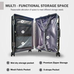 Velvair Luggage 20" Grey – Stylish & Durable Travel Companion